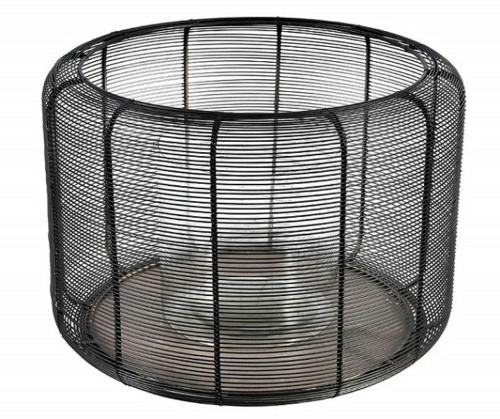 Modern black Lampion czarny, metalowy, ażurowy, a