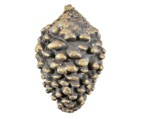 Bosco Dekoracja szyszka w kolorze starego srebra i złota