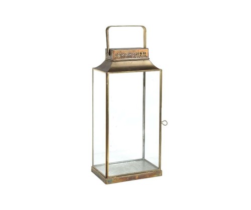 Gold line Lampion szklany smukły B