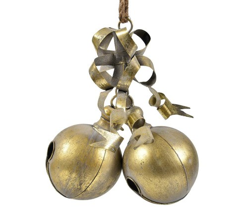 Gold line Złote kule dzwonki