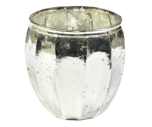 Barok old Lampion srebrny szklany 2A 