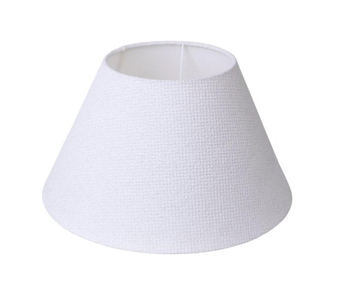 Abażur BK A40/H24 Stożek Arezzo biały folia biała