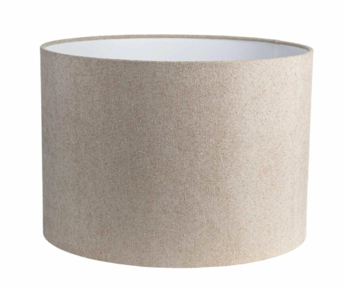 Abażur BK W50H35 Walec Venosa boucle beż biała folia