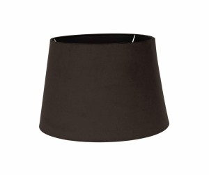 Abażur BK A44/H29 Stożek Plusz brąz folia transparentna