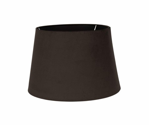 Abażur BK A44/H29 Stożek Plusz brąz folia transparentna