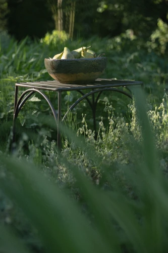 Rustic Stolik metalowy ażurowy
