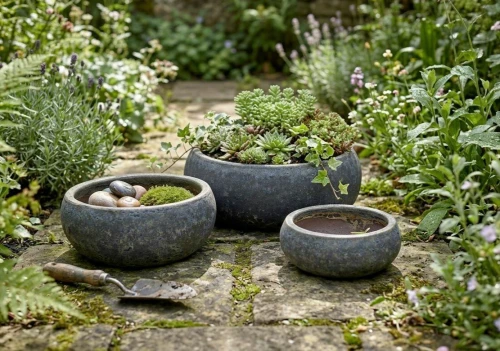 Garden old Donica blue kpl. 3 szt.