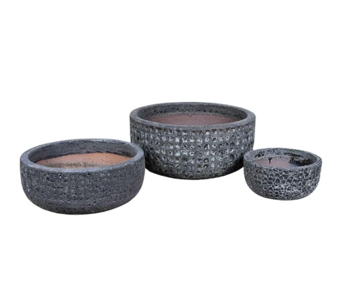 Garden old Donica niska misa black kpl. 3 szt.