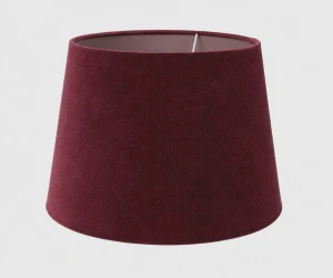 Abażur BK A44/H29 Stożek Plusz bordo folia transparentna