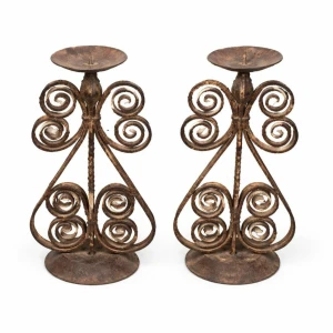 Antique Świecznik metal S