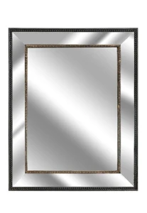 Nero gold lustro ścienne prostokątne złoto czarne, mniejsze