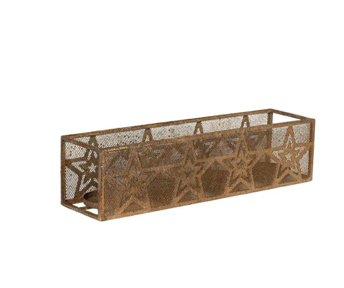 Rustic Lampion prosty gwiazdki